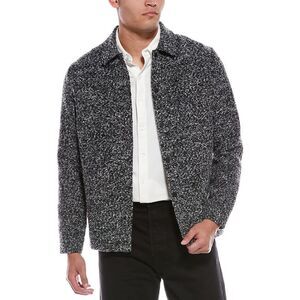 Report Collection Mens  Boucle Woven Jacket, Gray